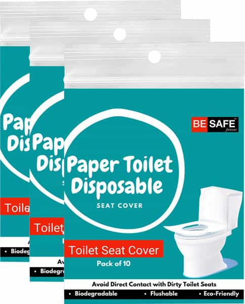 Besafe Forever Disposable Paper Toilet Seat Cover 30 Sheets Blue