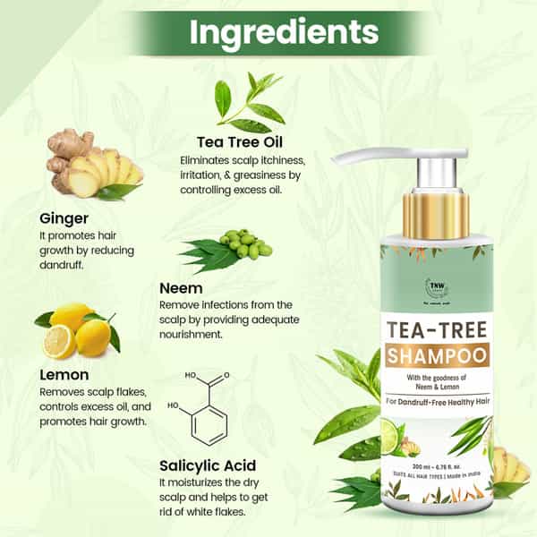 Tnw The Natural Wash Tea Tree Shampoo For Dandruff - 200 Ml