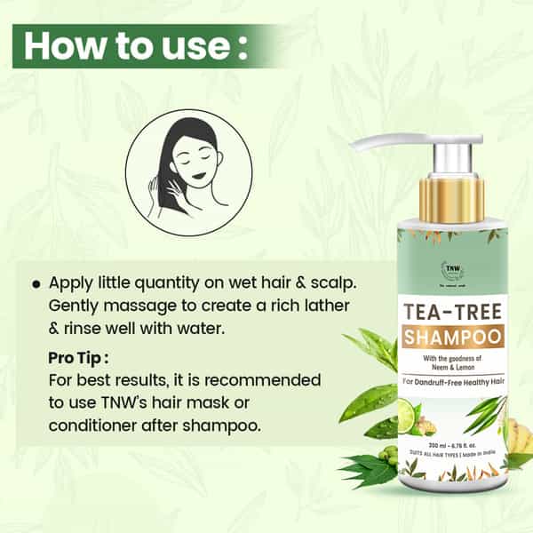Tnw The Natural Wash Tea Tree Shampoo For Dandruff - 200 Ml