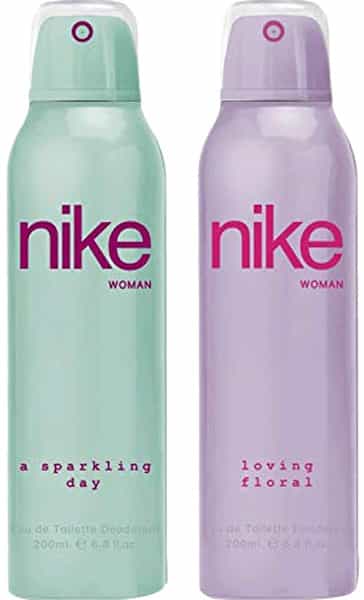 Nike Deodorant For Women (A Sparkling/Loving Floral)- Pack Of 2 (200Ml Each)