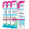Veet Pure Hair Removal Cream For Women With No Ammonia Smell Sensitive Skin - 100 G Pack Of 3
