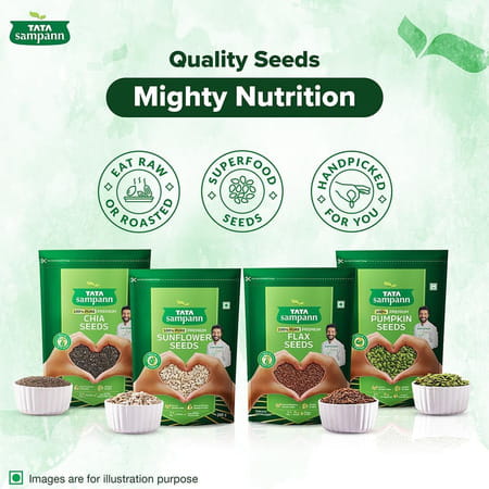 Tata Sampann 100% Pure Premium Flax Seeds| Rich In Protein & Dietary Fibre| 200g