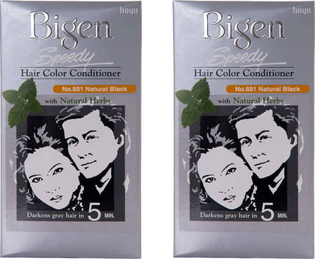 Bigen Speedy Hair Color Natural Black 881 80g (Pack Of 2)