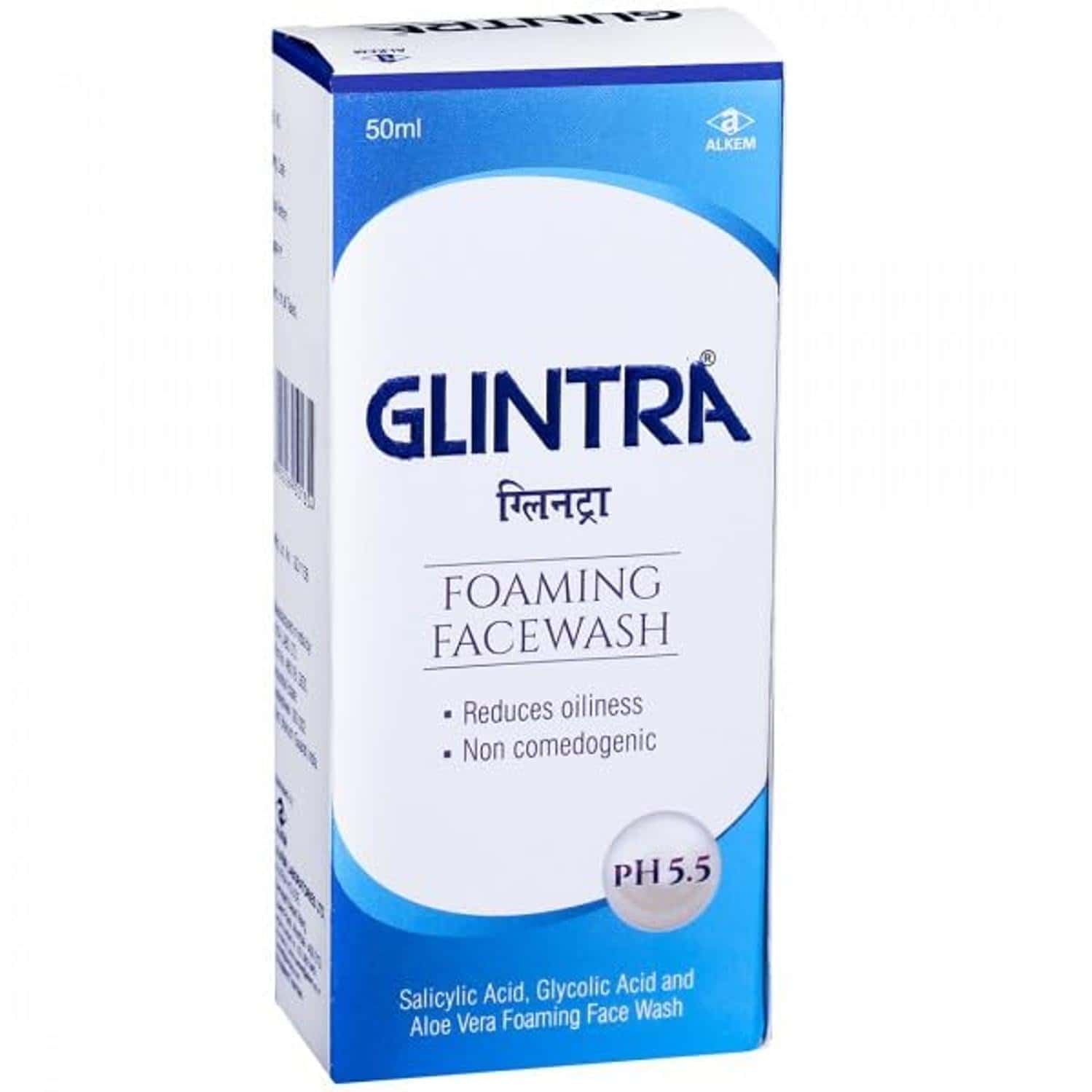 Glintra Foaming Face Wash Ph 5.5 Bottle Of 50ml