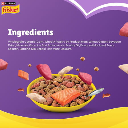 Purina | Friskies Surfin Favourites Adult Dry Cat Food | 1Kg