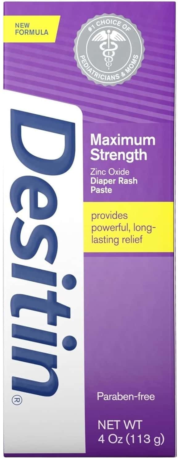 Desitin Maximum Strength Zinc Oxide Diaper Rash Paste 4.8 Oz. (Pack Of 3)