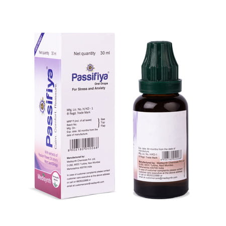 Medisynth Passifiya Oral Drops | Homeopathic Drops | B.no. 45 | (30Ml) Pack Of 2