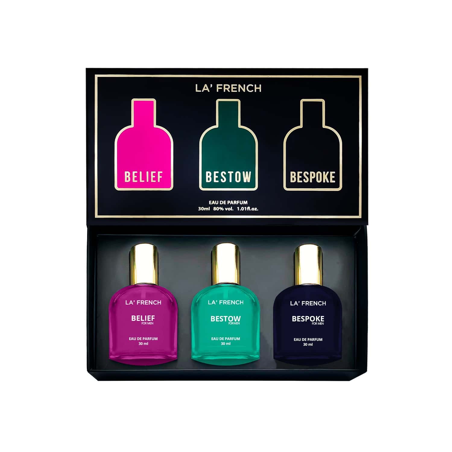 Buy LA FRENCH BELIEF BESTOW BESPOKE GIFT SET PERFUME FOR MEN
