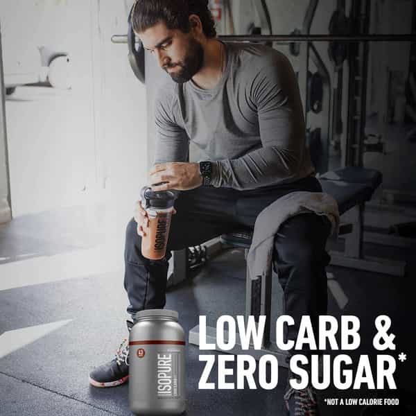 Isopure Low Carb 100% Whey Protein Isolate Powder - 3 Lbs 1.36 Kg Dutch Chocolate