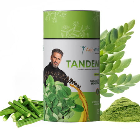 Age Well Tandem Moringa Nutrition Supplement - Antioxidant & Wellness Support | 60 Capsules