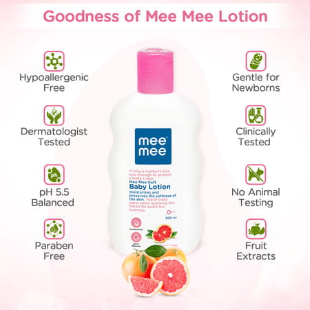 Meemee Chamomile Baby Lotion (200 Ml)