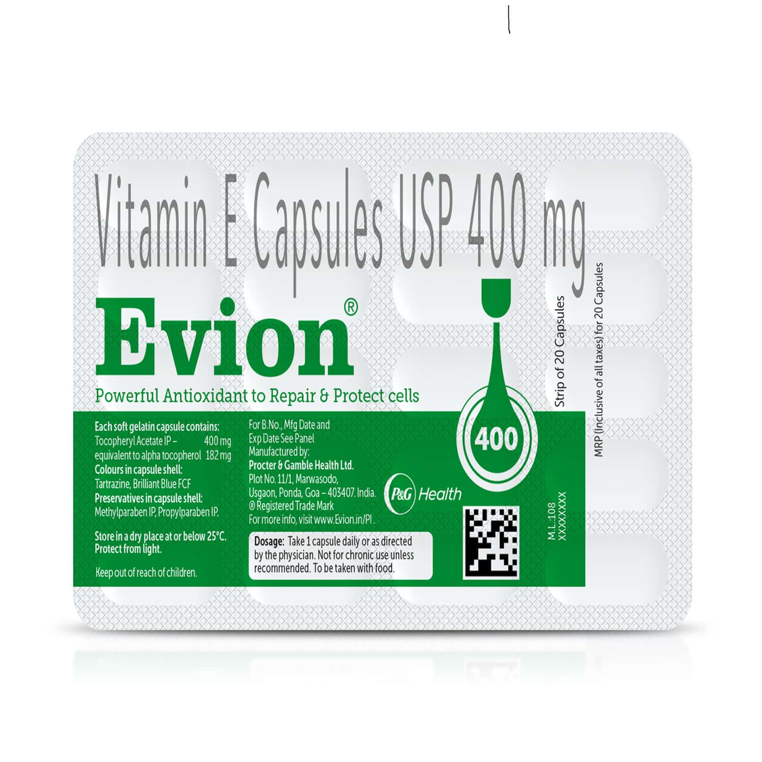 Evion 400mg Strip Of 20 Capsule