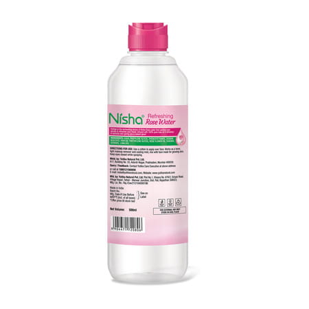 Nisha Refreshing Rose Water For Face 500ml | Rose Water Face Toner For All Skin Types