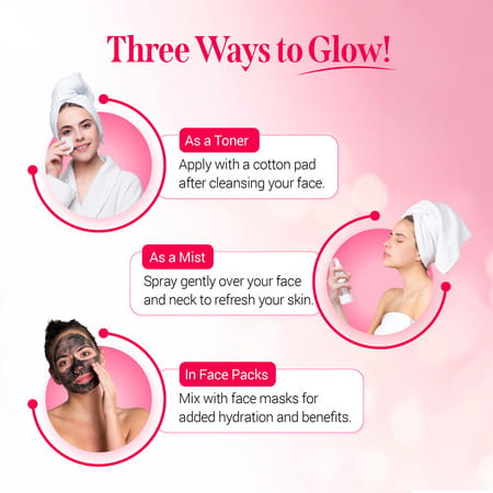 Nisha Refreshing Rose Water For Face 500ml | Rose Water Face Toner For All Skin Types