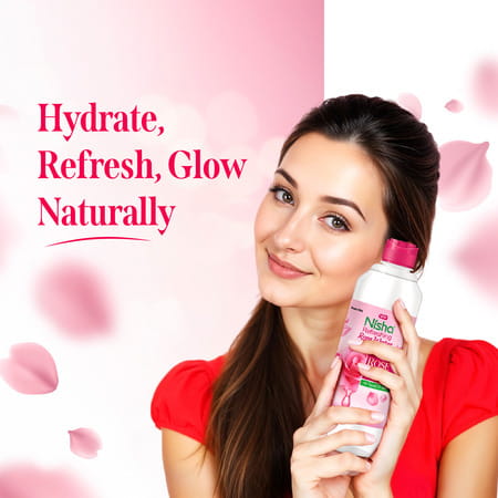 Nisha Refreshing Rose Water For Face 500ml | Rose Water Face Toner For All Skin Types