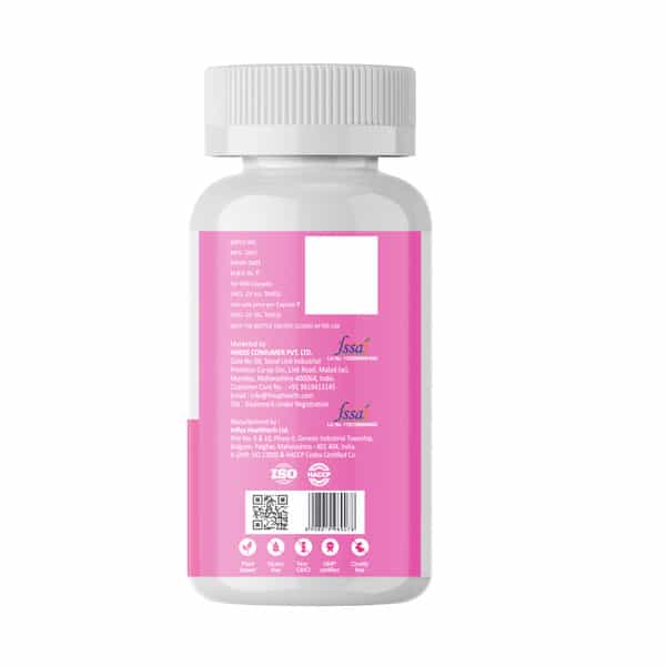 Fixuphealth Omega 3 Vegan Flaxseed Nutrition Supplement For Hair Skin Bone Joint Brain Muscles 60Cap