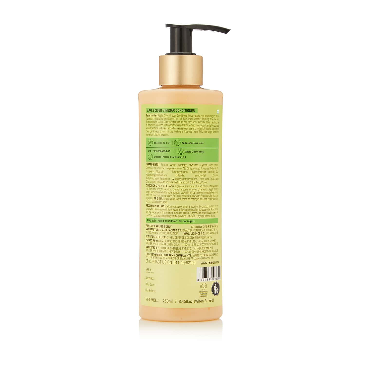 Buy FABESSENTIALS APPLE CIDER VINEGAR CONDITIONER 250 ML Online & Get