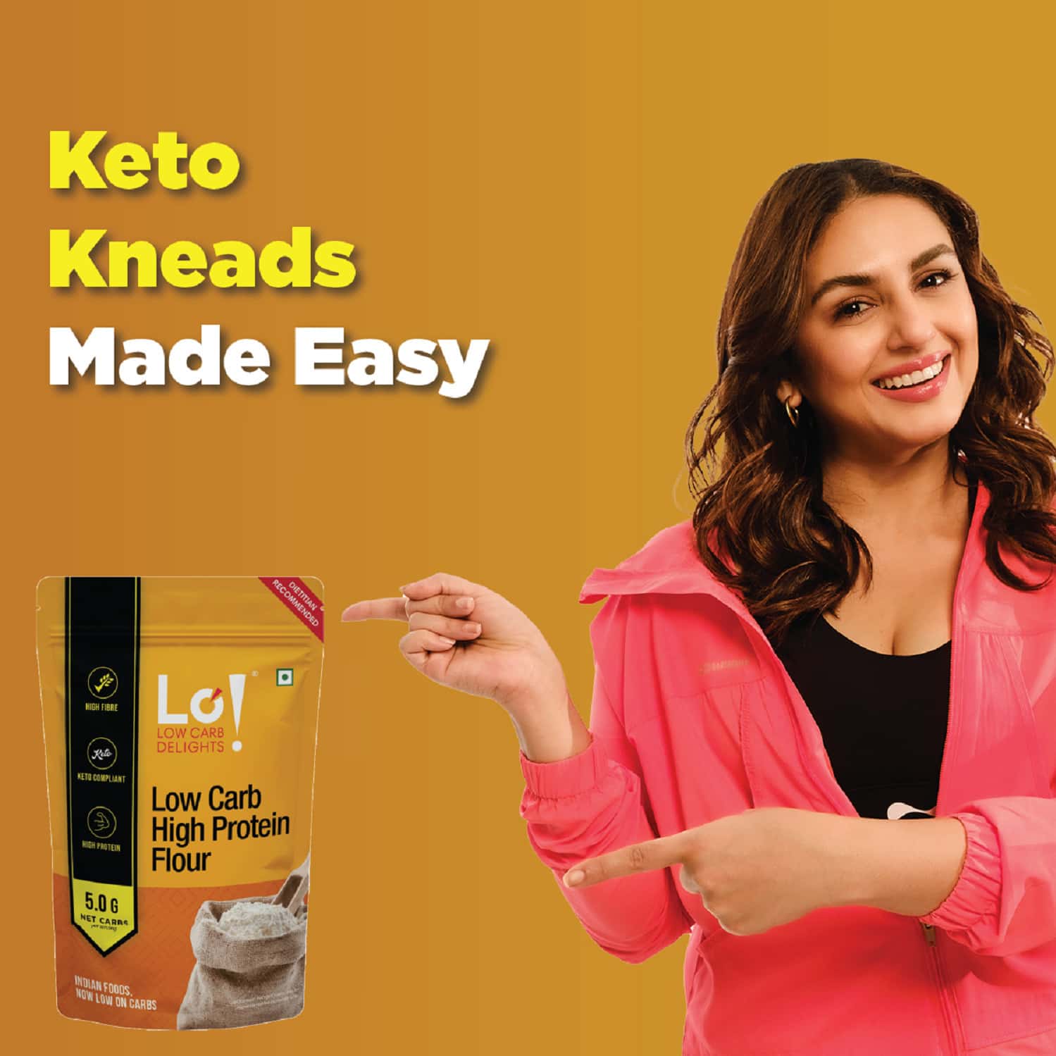 Buy LO! LOW CARB DELIGHTS HIGH PROTEIN FLOUR 500G Online & Get Upto