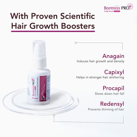 Bontress Pro+ Scalp Serum | 5% Capixyl | 3% Redensyl | 3% Anagain | 3% Procapil | 30 Ml