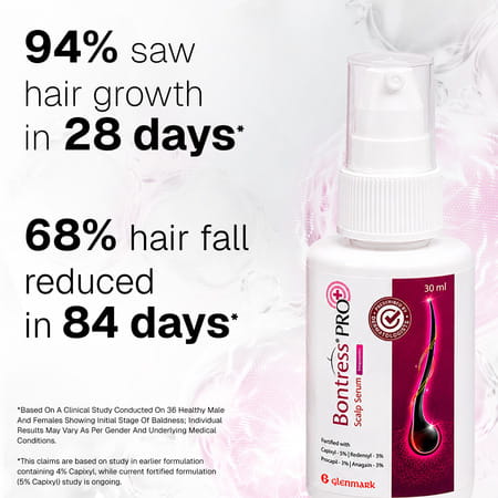 Bontress Pro+ Scalp Serum | 5% Capixyl | 3% Redensyl | 3% Anagain | 3% Procapil | 30 Ml