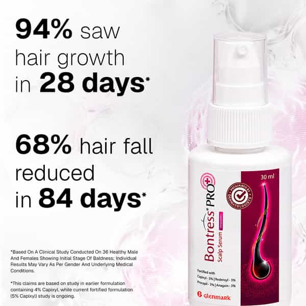 Bontress Pro+ Scalp Serum | 5% Capixyl | 3% Redensyl | 3% Anagain | 3% Procapil | 30 Ml