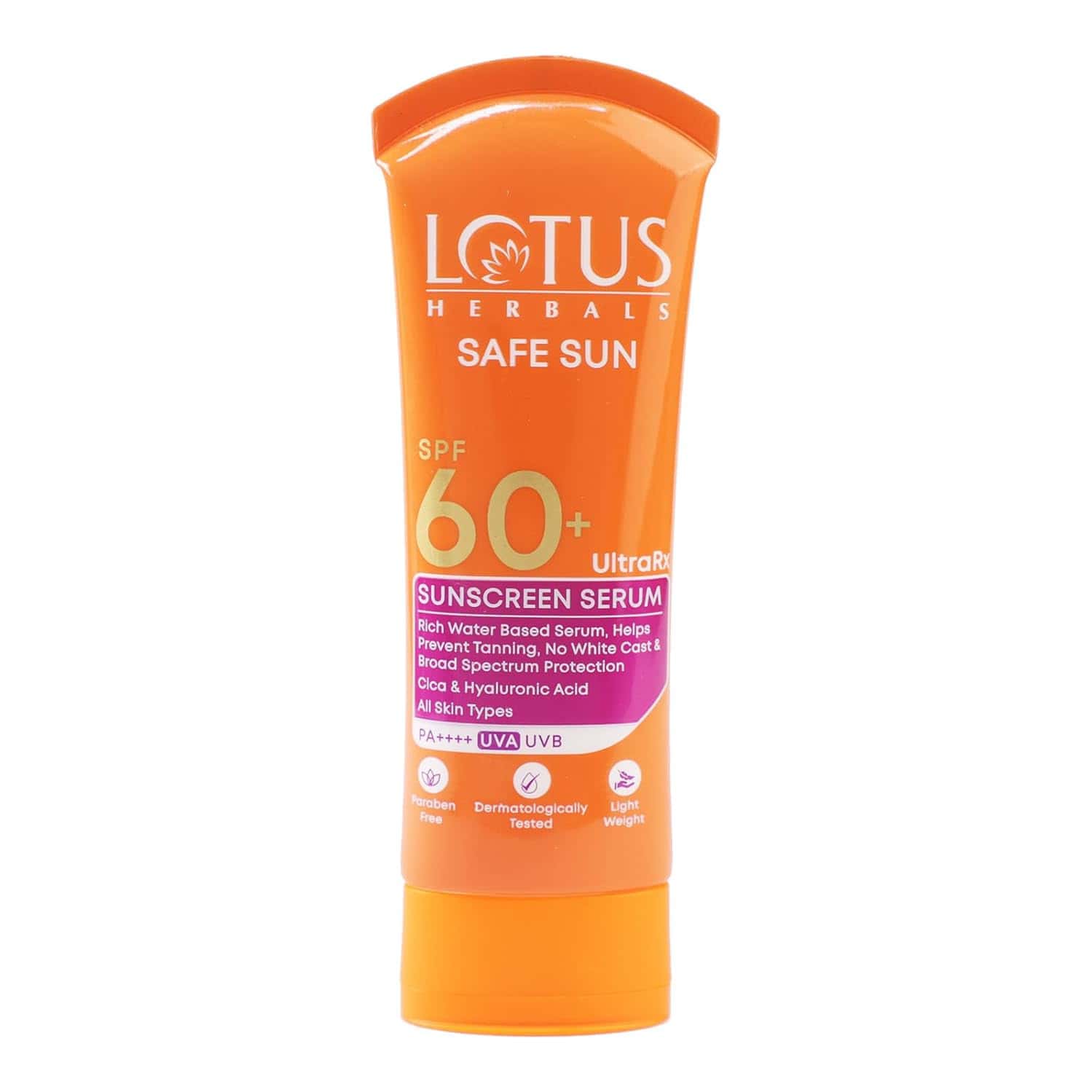 Lotus Herbals Ultrarx Sunscreen Serum Spf 60+ Pa++++ | For All Skin Types | 75g