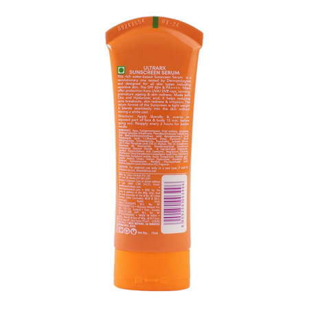Lotus Herbals Ultrarx Sunscreen Serum Spf 60+ Pa++++ | For All Skin Types | 75g