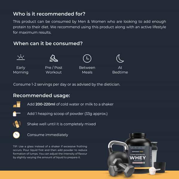 Nutrabay Gold 100% Whey Protein Concentrate Strawberry Milkshake - 2Kg