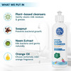 The Moms Co Natural Liquid Cleanser Neem & Soapnut Ext & Orange Fragrance 300Ml