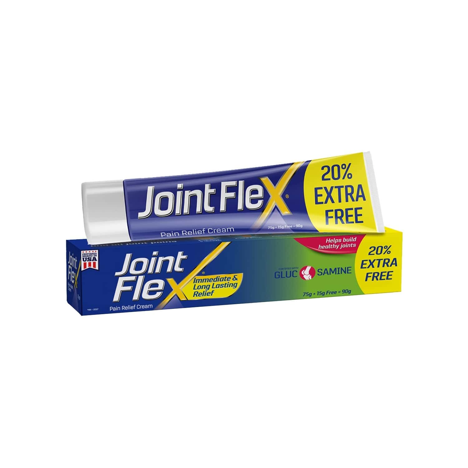 Buy Jointflex Joint Pain Relief Cream 90g (75g + 15g Free) Pack Of 2