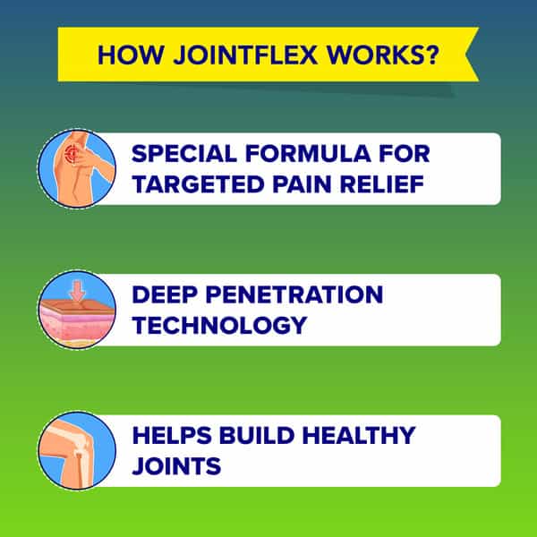 Jointflex Pain Relief Cream 90G (75G+15G Free) Long Lasting Pain Relief Healthy Joint - (Pack Of 2)
