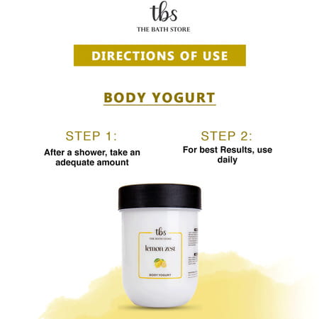 The Bath Store Lemon Zest Combo (Body Wash 300ml + Body Yogurt 200gm)