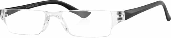 Klar Eye Rectangle Rimless Power Reading Glasses Men And Women Powers +1 To +3.50+1.25 Power Black