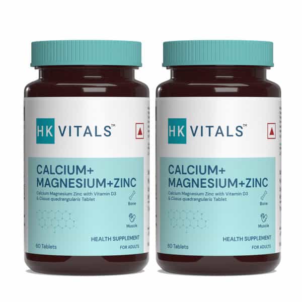 Buy HEALTHKART HK VITALS CALCIUM+MAGNESIUM+ZINC & VITAMIN D3, BONE