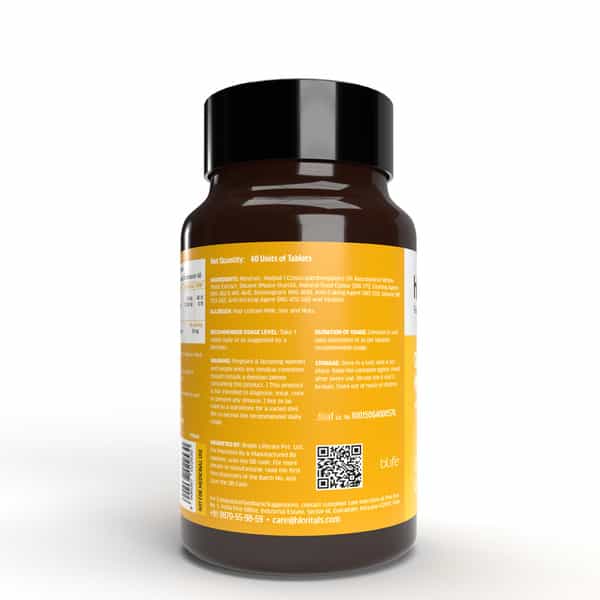 Hk Vitals Calcium | Magnesium & Zinc (120 Tabs) | With D3 | Bone & Joint Support