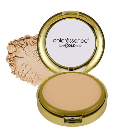 Coloressence Glitterati Compact Powder Gold Range Oil Free Matte Finish | Toast 10gm