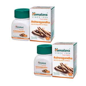 Himalaya Wellness Pure Herbs Ashvagandha Cap (pack Of 2)
