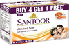 Santoor Sandal And Almond Milk Soap (Buy 4 Get 1 Free 125G Each)
