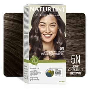Naturtint Permanent Hair Colour 5n Light Chestnut Brown 170ml Ammonia Free 92% Natural Ingredients