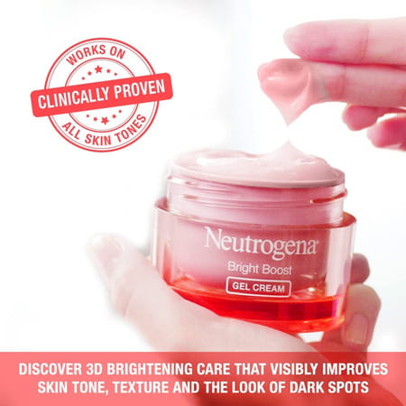 Neutrogena Bright Boost Gel Cream Face Moisturizer With Neoglucosamine - Improves Skin Tone(50 G)