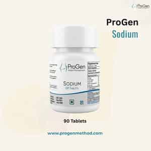 Progen Sodium | Slow Release | 333 Mg Of Sodium | 90 Tablets