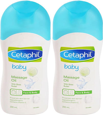 Cetaphil Baby Massage Oil | 200 Ml | Pack Of 2