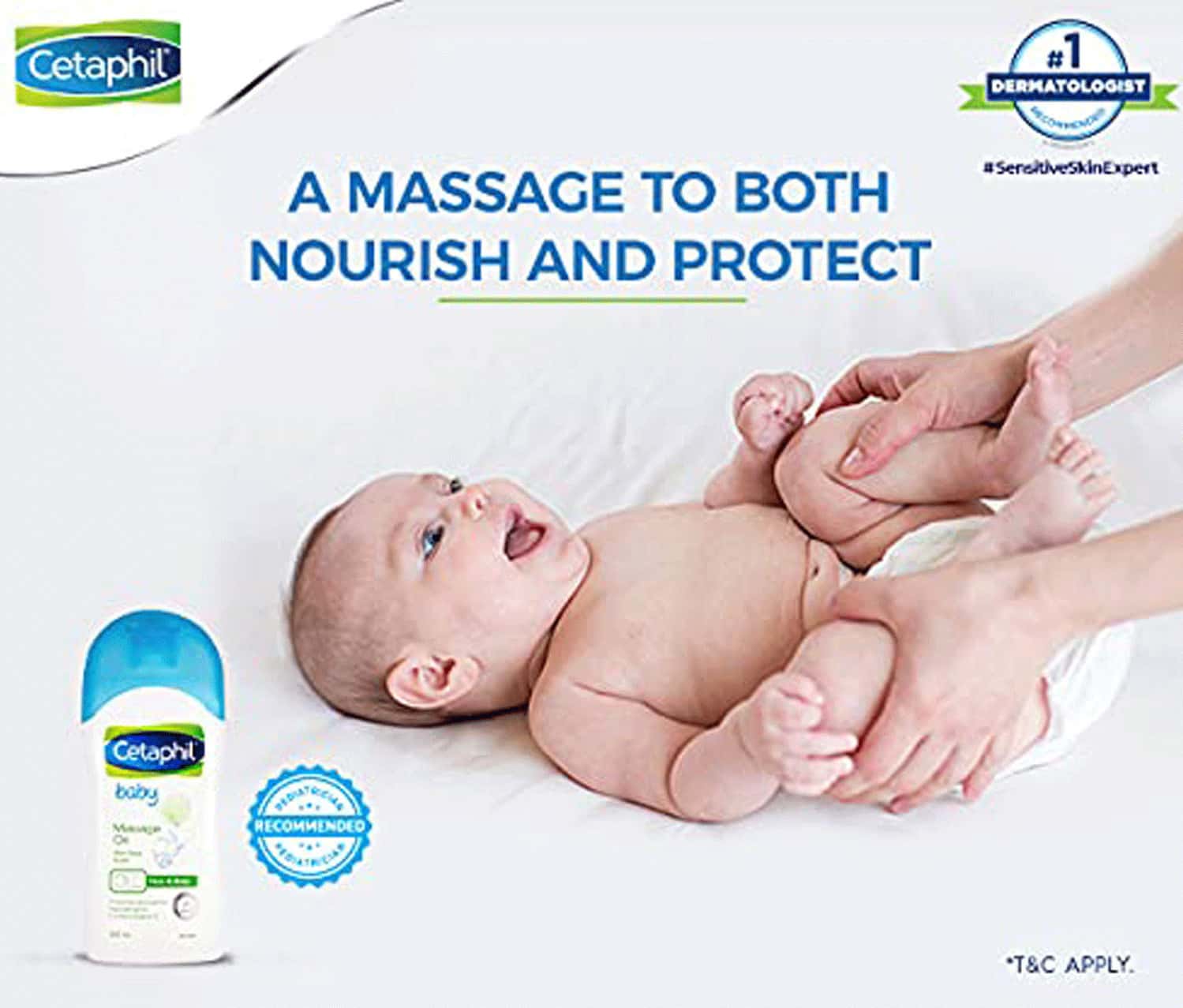 Buy CETAPHIL BABY MASSAGE OIL (200ML) PACK OF 2 Online & Get Upto 60