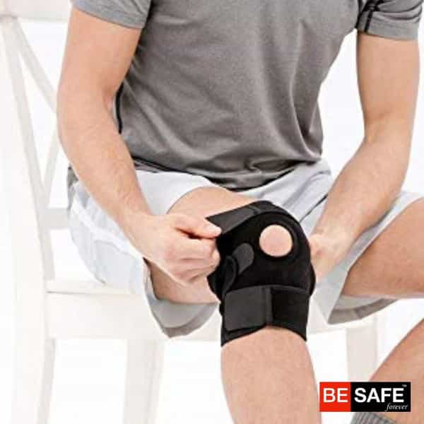 Besafe Forever Knee Cap Support Band Open Patella For Pain Relief | L | Single