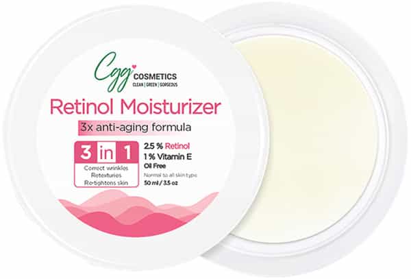 Cgg Cosmetics Retinol 2.5% Moisturizer - Youth Potion Active Retinol Aloe Vera&Shea Butter 50Gm