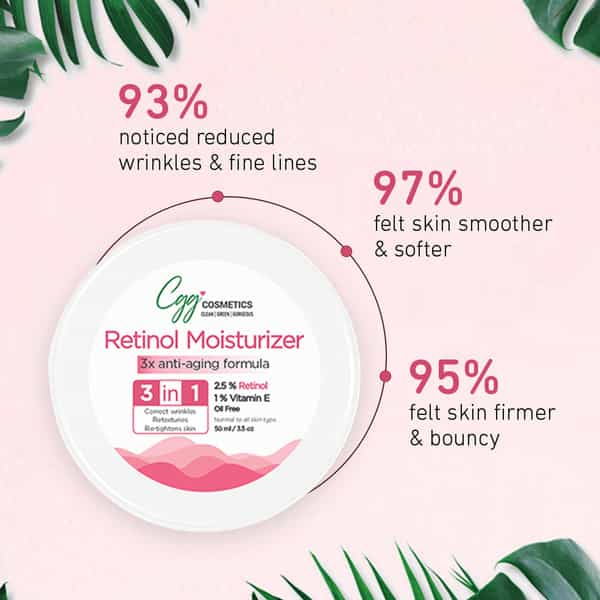 Cgg Cosmetics Retinol 2.5% Moisturizer - Youth Potion Active Retinol Aloe Vera&Shea Butter 50Gm