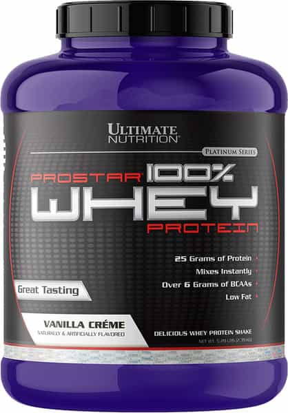 Ultimate Nutrition Prostar 100% Whey Protein 5.28 Lb (2.39 Kg) Creme Vanilla