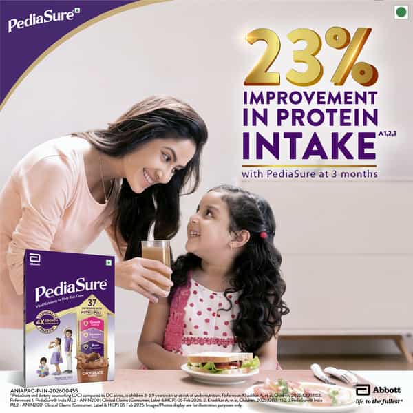 Pediasure New Vital Nutrients To Help Kids Growth For 2-6 Years Old Chocolate Box Of 750 Gm