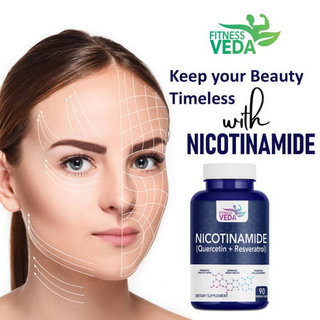 Fitness Veda Nicotinamide (Quercetin + Resveratrol) Nicotinamide Mononucleotide