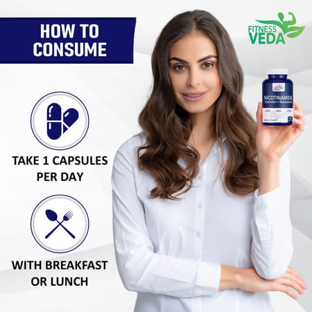 Fitness Veda Nicotinamide (Quercetin + Resveratrol) Nicotinamide Mononucleotide